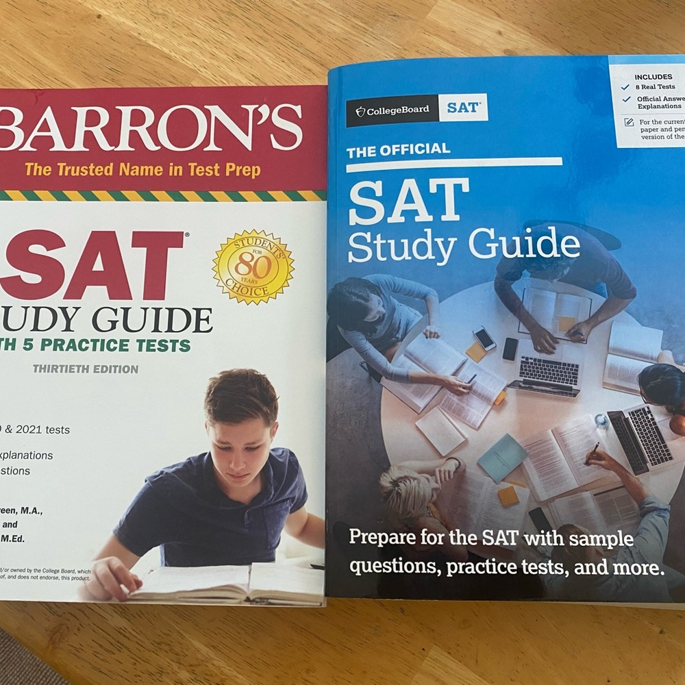 Barron's and College Board SAT Study Guides
